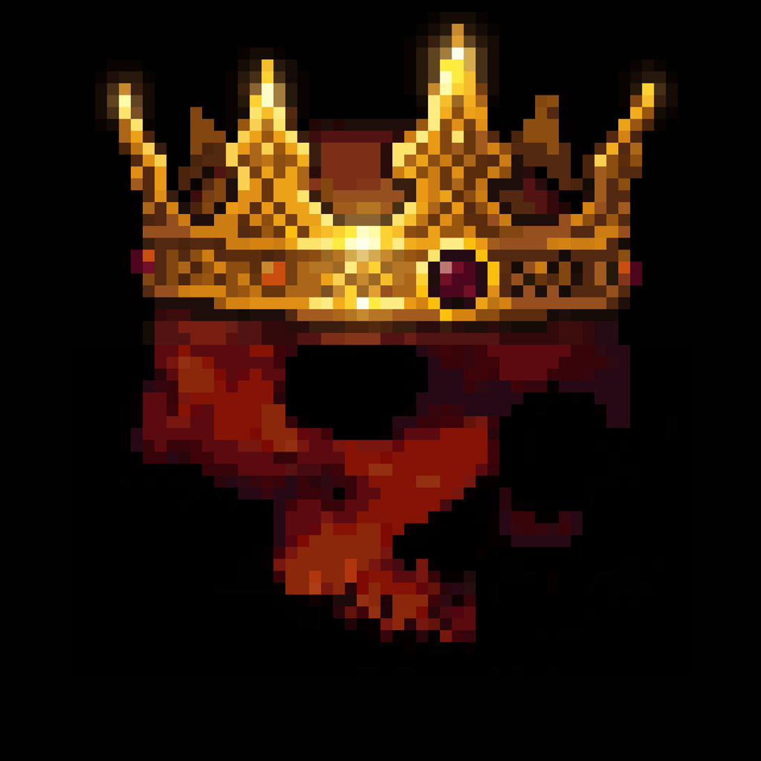 Champion — crowned pixel skull